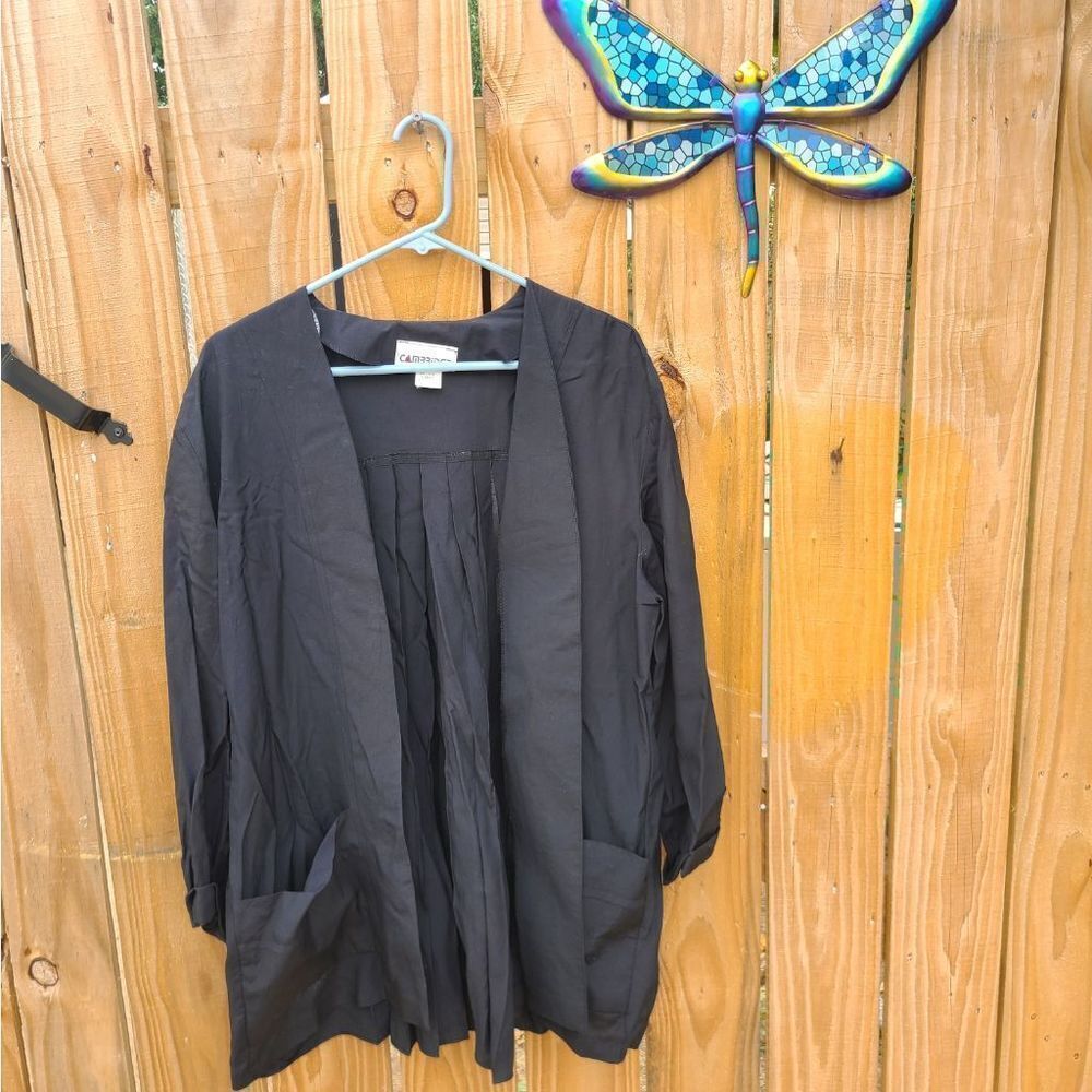Vintage Cambridge Open Front Graduate Top Pleated Back Unisex Large Similar To G